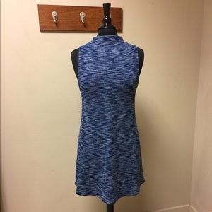 Silence + Noise Blue Sweater Mini Dress